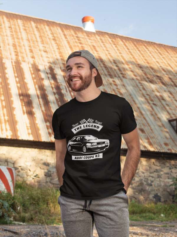The Legend Audi fekete póló