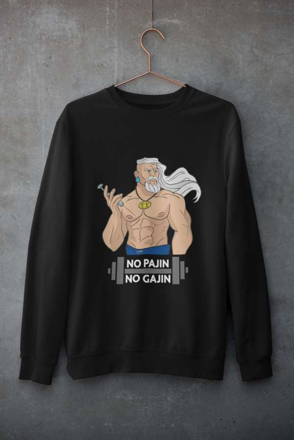 Kokszos Károly fekete pulóver