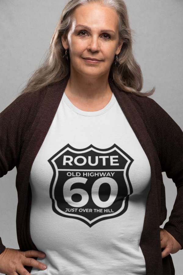 Route 60 fehér póló