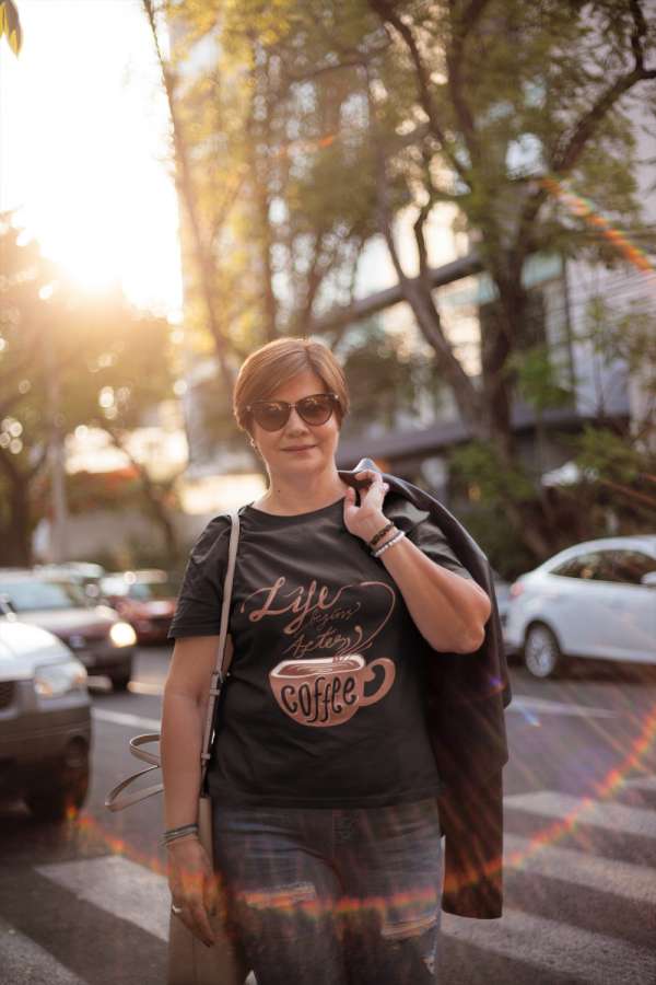 Coffee fekete póló