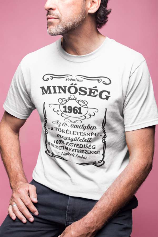 Prémium minőség 1961 fehér póló