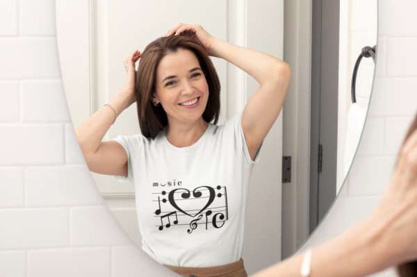 LOVE MUSIC FEHÉR PÓLÓ