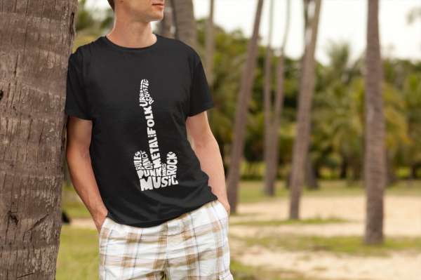 MUSIC STYLE FEKETE PÓLÓ