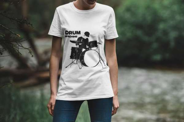 DRUM MACHINE FEHÉR PÓLÓ