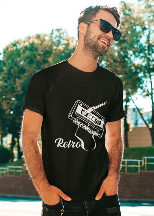 RETRO MUSIC FEKETE PÓLÓ