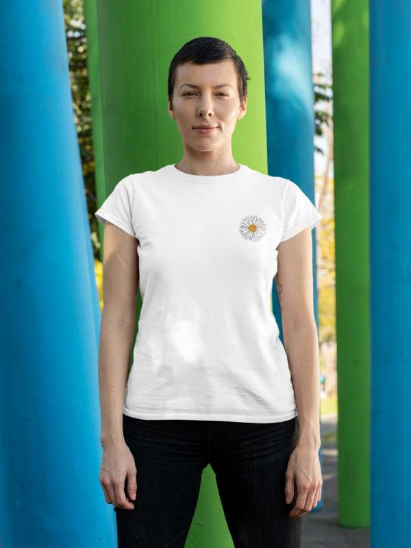 Daisy flower fehér póló
