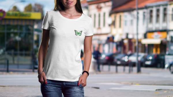 Butterfly fehér póló