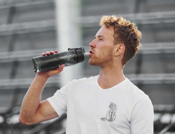 Geometric cat fehér póló