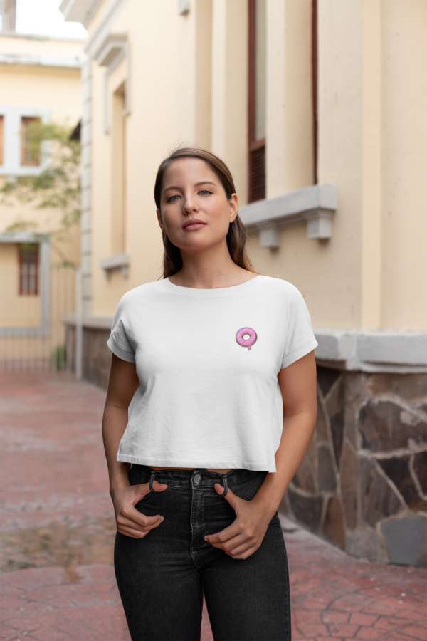 Doughnut fehér póló