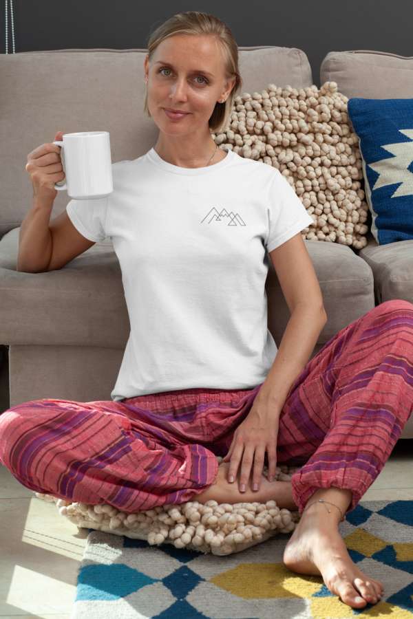 Mountain line fehér póló