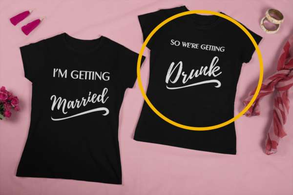 I'm getting married, So we're getting drunke fekete póló 2