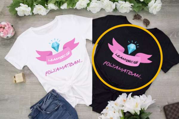 Leanybúcsú folyamatban fekete póló