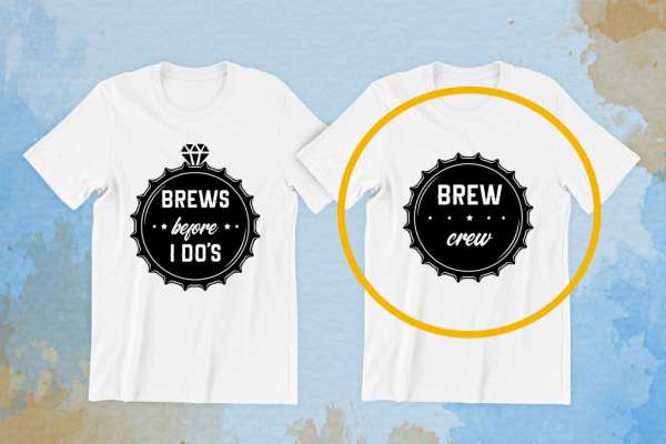 Brew crew, Brews before i do's fehér póló 02