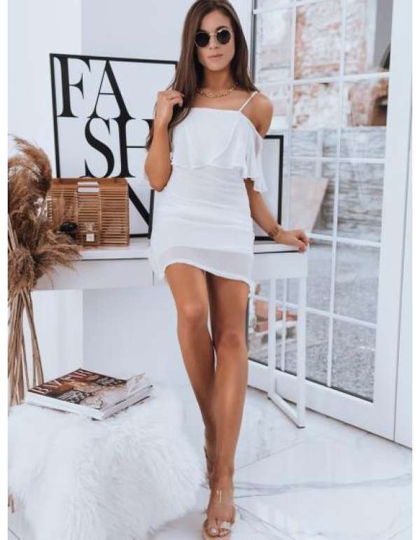 Női elegáns ruha ALISS fehér DSSTREET DSSTREET