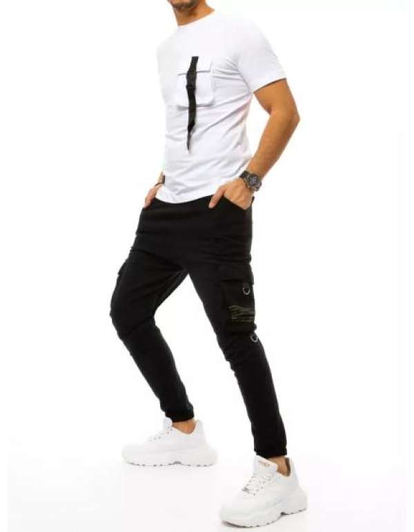 Férfi póló és joggers szett fehér