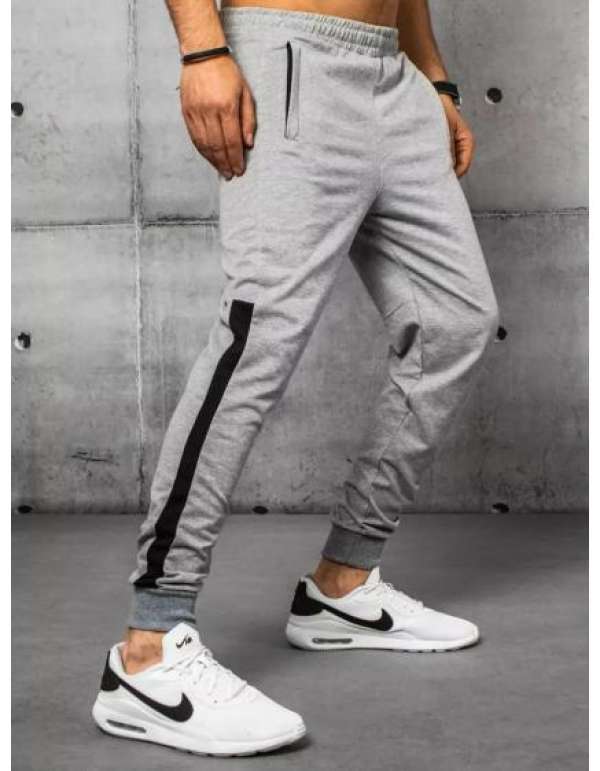 Férfi melegítőnadrág világosszürke