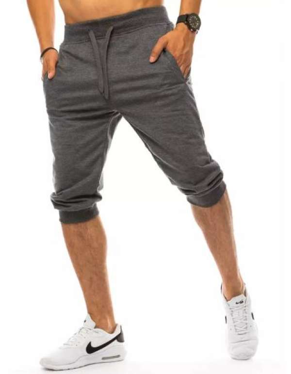 Férfi háromnegyedes melegítőnadrág szürke