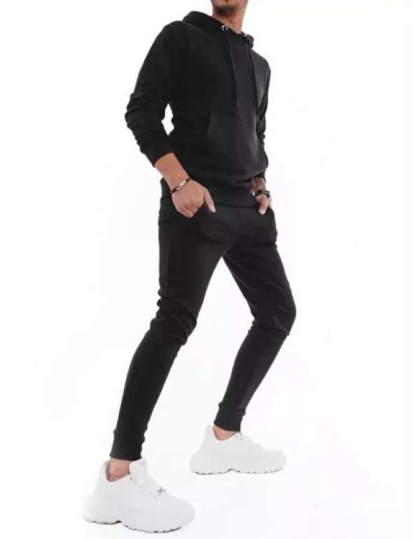 Férfi edzőruha fekete SPORT2