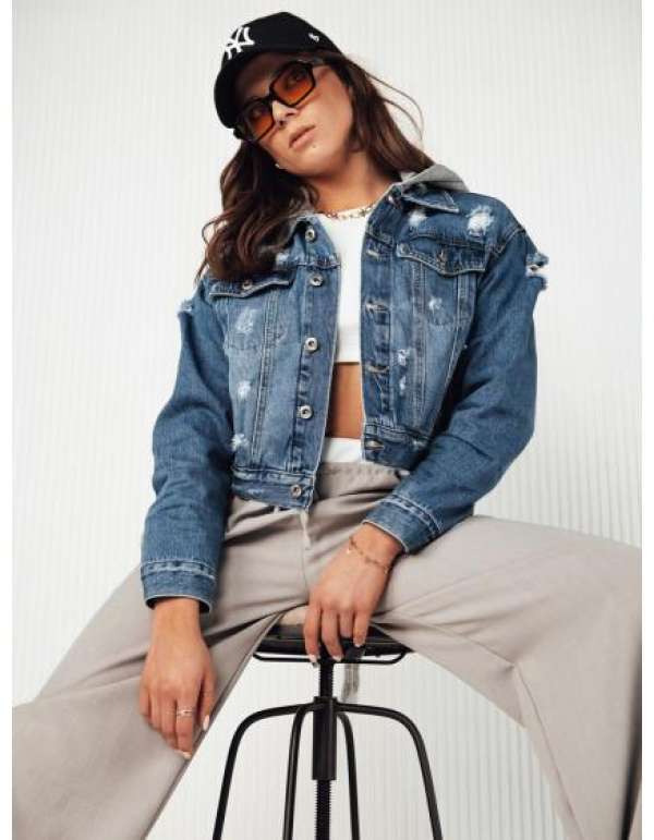 Női farmerdzseki BOOST kék