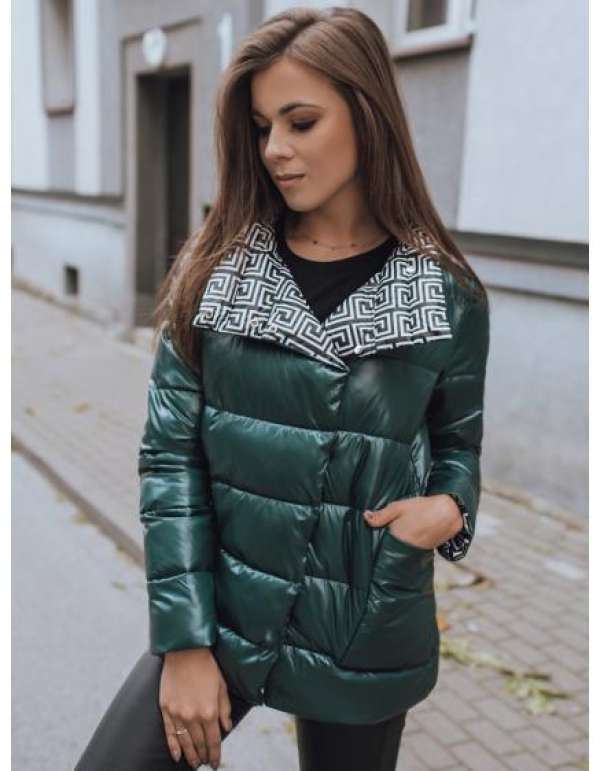 Női steppelt kabát DELSY zöld