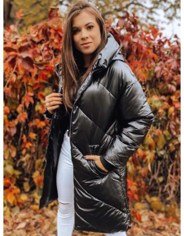 Női téli parka kapucnival MAGGIE fekete