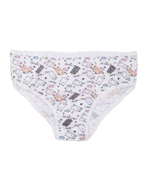 Női nyomtatott bugyi PRINT ekrü színben