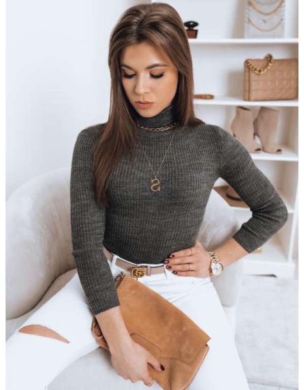 Női pulóver OSLO sötétszürke