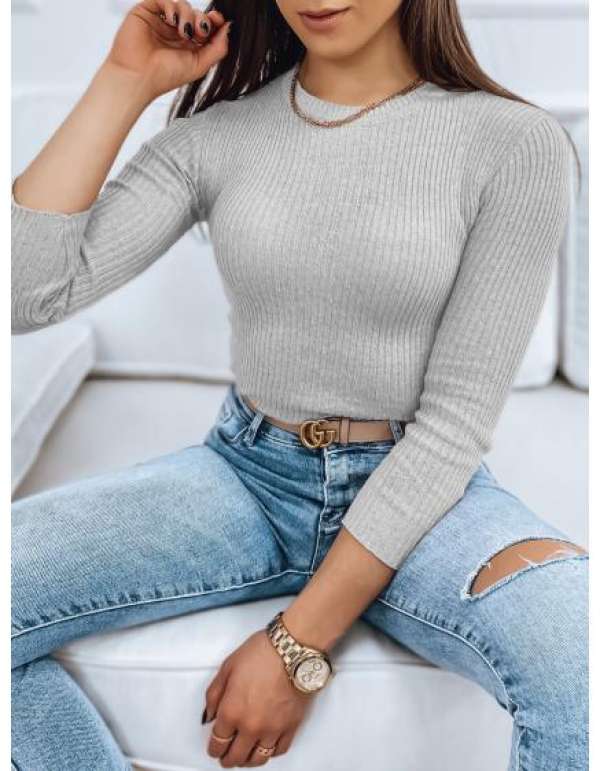 Női pulóver AURINA világosszürke