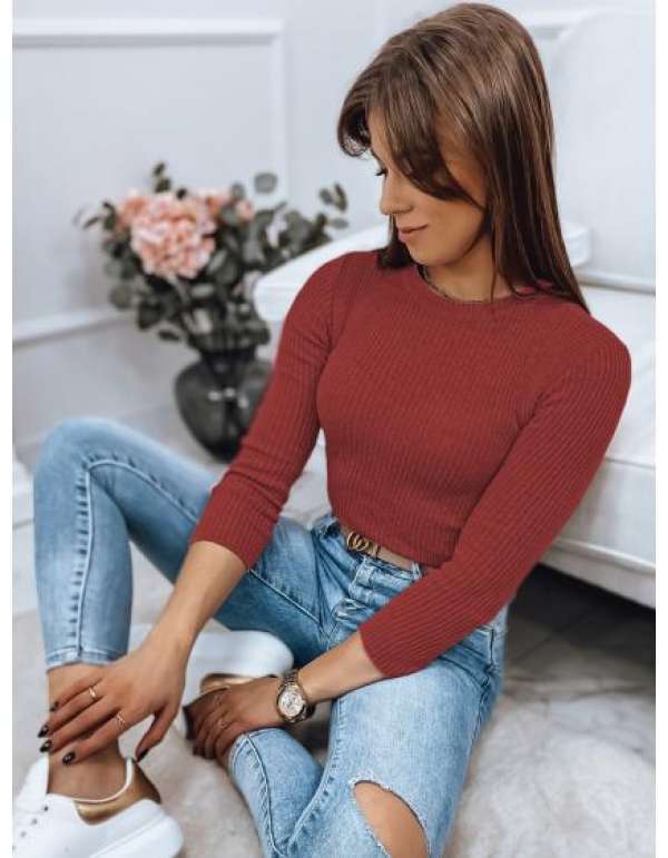 Női pulóver AURINA piros