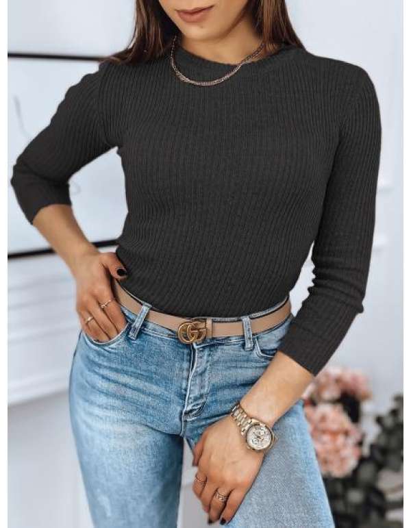 Női pulóver AURINA sötétszürke