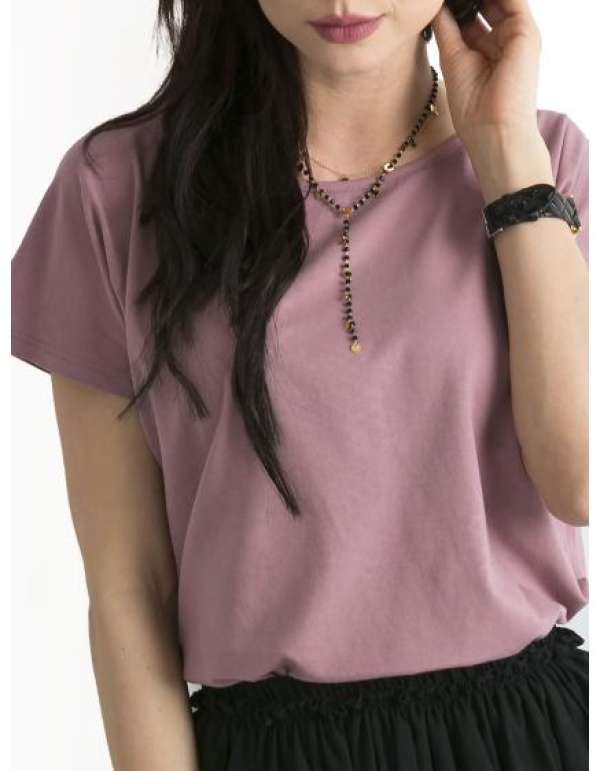 Női póló CIRCLE piszkos rózsaszín