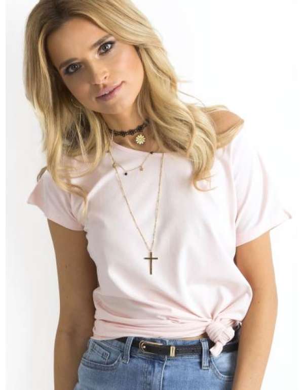 Női póló CIRCLE világos rózsaszín