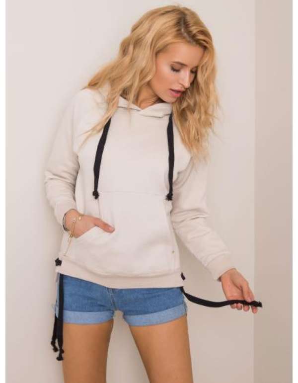 Női pulóver CASSIE bézs színű