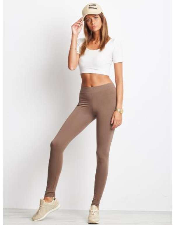 Női leggings BASIC barna