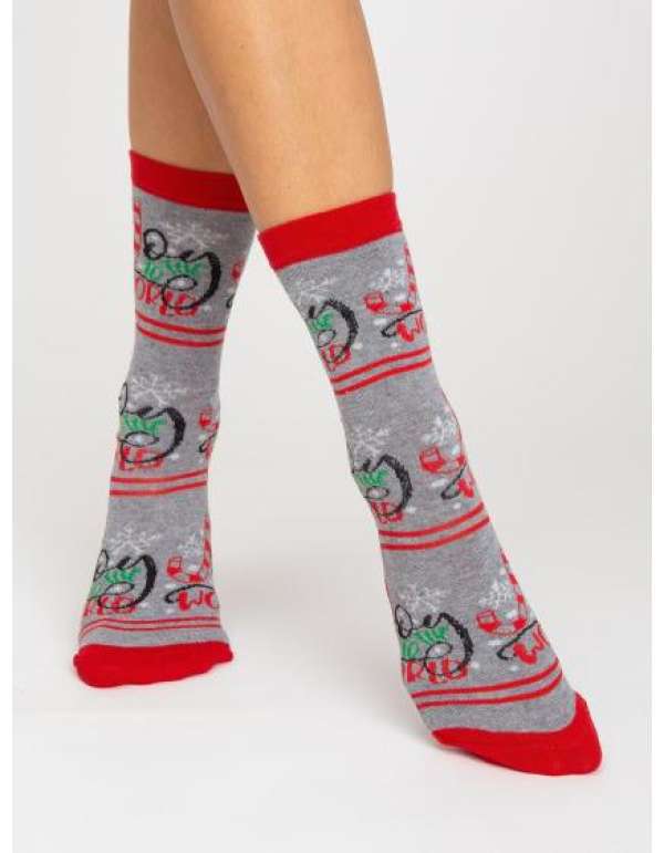 Női nyomtatott zokni 3 pár HOLIDAY színes