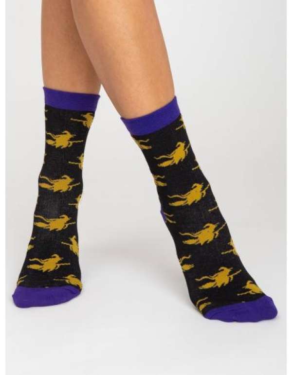 Női pamut zokni MAIRE fekete