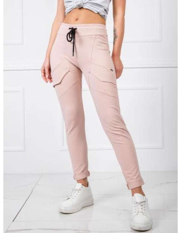 Női nadrág READY púder rózsaszínű