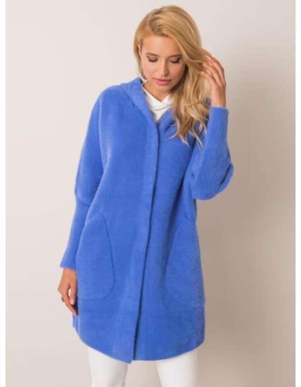Női alpakka kabát CAROLYN kék
