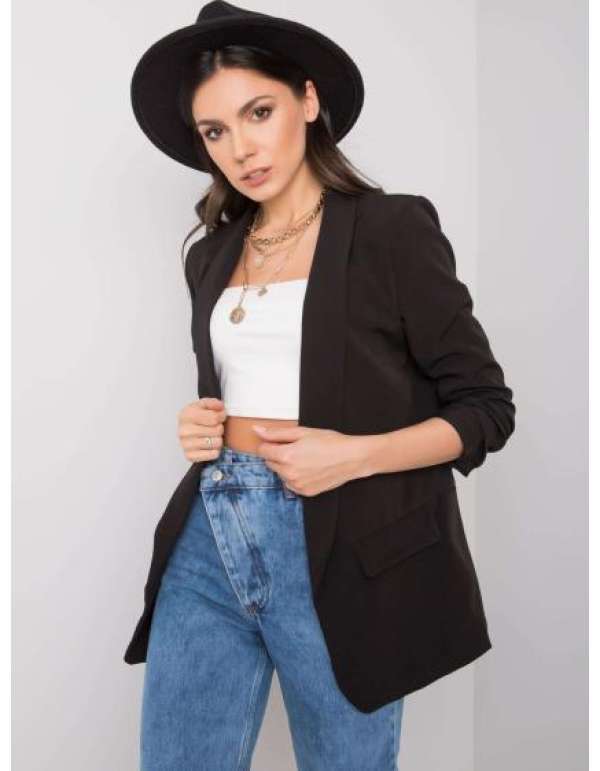 Női blézer Eva OCH BELLA fekete