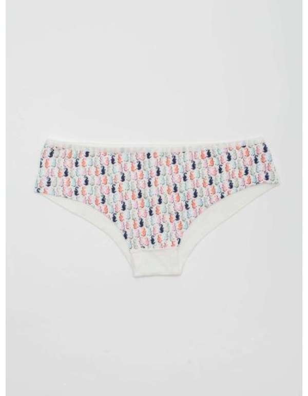 Női pamut bugyi BELLA fehér