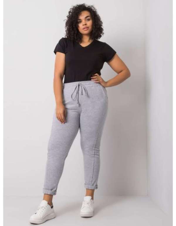 Női melange plus size melegítőnadrág ALVA szürke