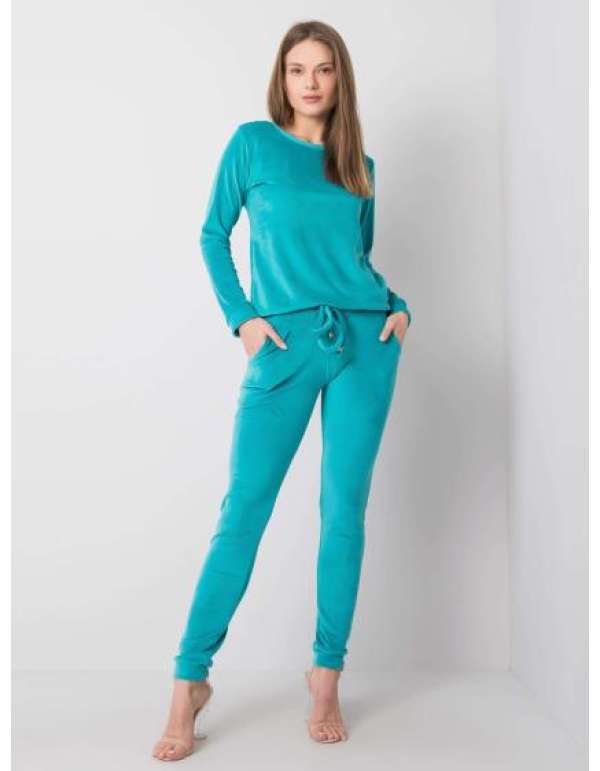 Női szett Clarisa RUE PARIS türkizkék