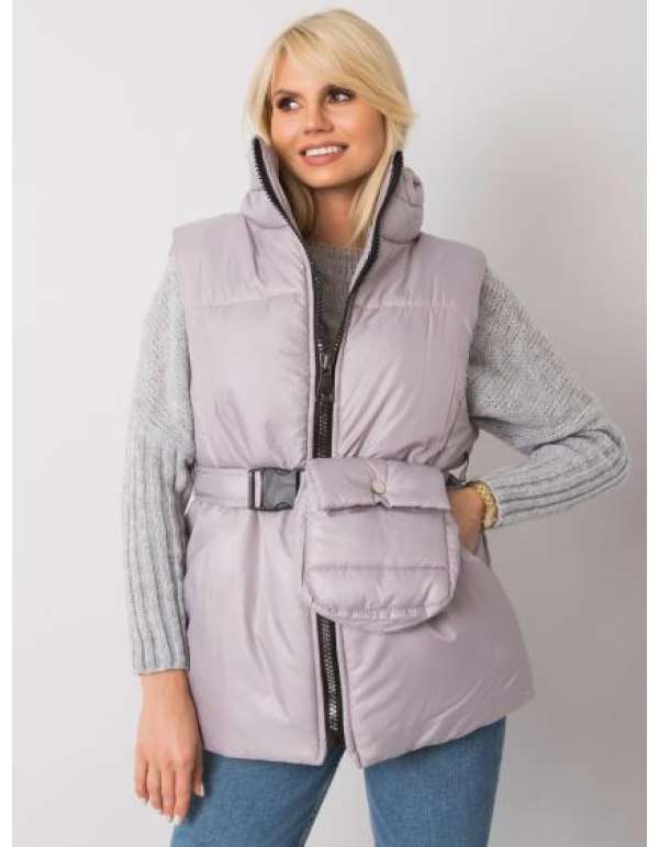 Női pehely mellény EFFIE világosszürke