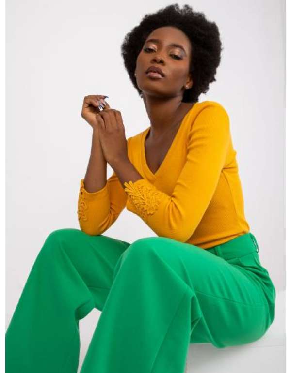 Alissia női blúz RUE PARIS világos narancssárga