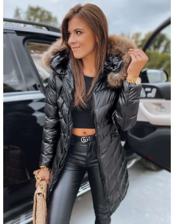 Női télikabát PREMIUM fekete