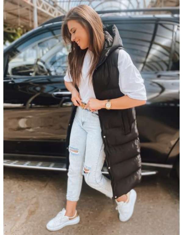 Női steppelt mellény ELLA fekete