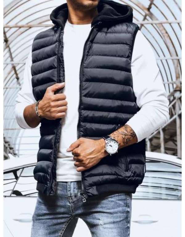 Férfi steppelt mellény FITA kék