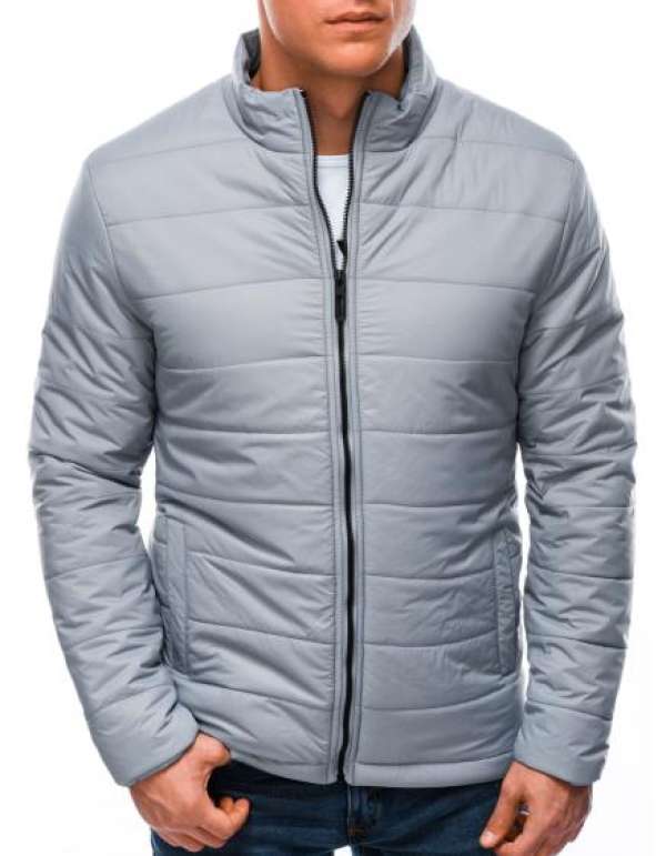 Férfi steppelt kabát RASHAD szürke