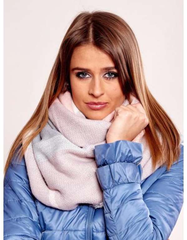 Női kötött sál MAXWELL világos rózsaszín
