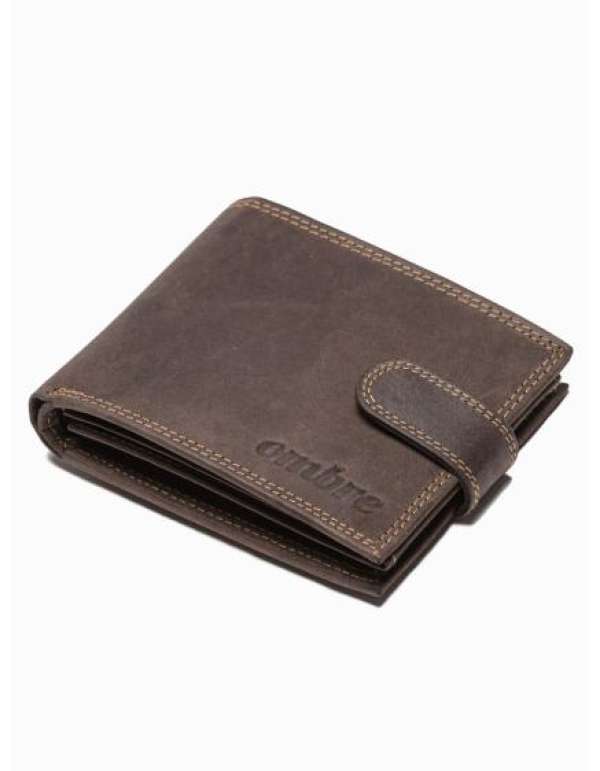 Férfi bőr pénztárca JASE barna